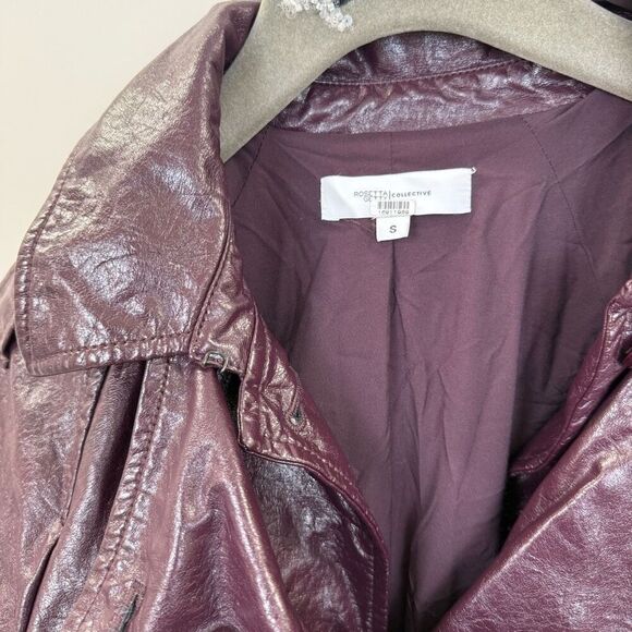 Rosetta Getty 
Layered Faux Leather Trench Coat 💚 - Picture 8 of 14